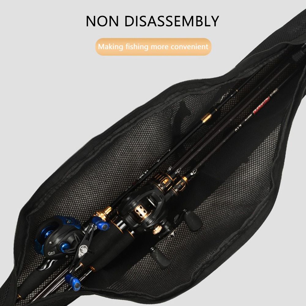 Fishing Belt - Portable Folding Fishing Rod Bag Black