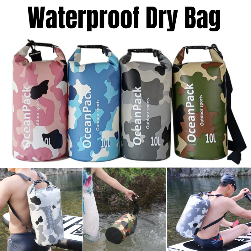 Fishing Bag Waterproof - Waterproof Dry Bag Camouflage Roll Top