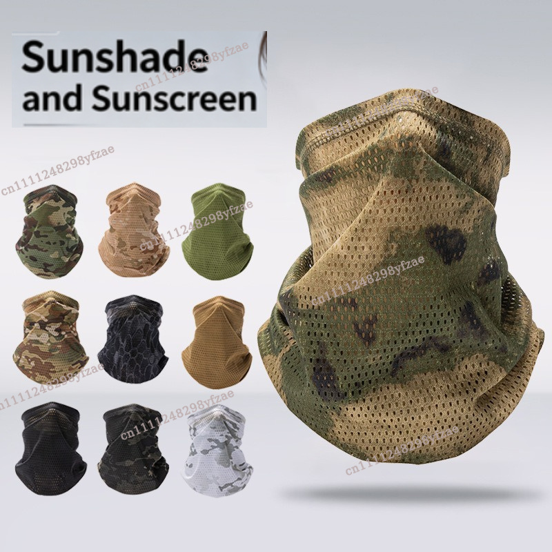 Fishing Mask Sun Protection - Summer cycling mesh sun mask men's