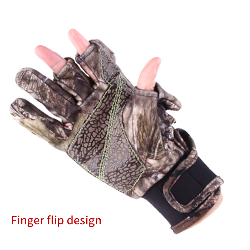 Winter Warm Camo Mens Archery  – Fishing Gloves recenzja i cena