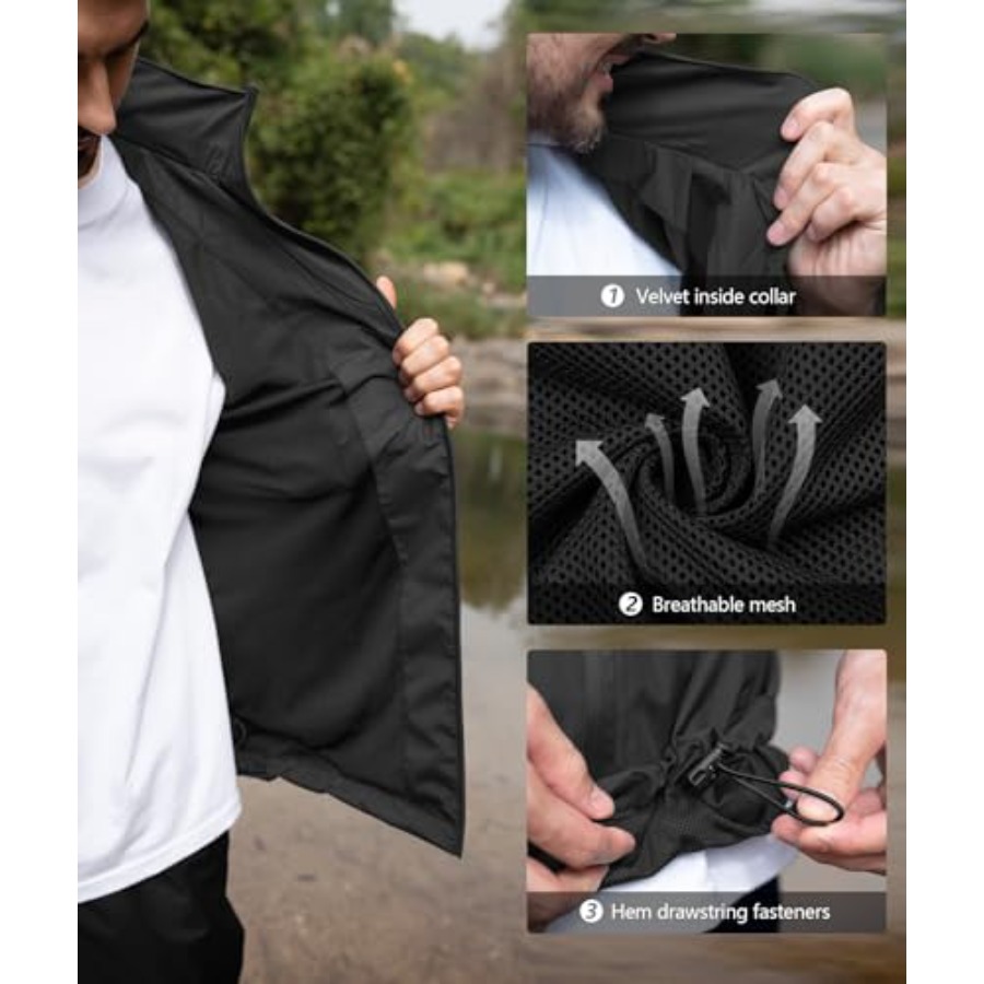 Men's Waterproof Golf Rain Sui – Fishing Rain Suit recenzja i cena