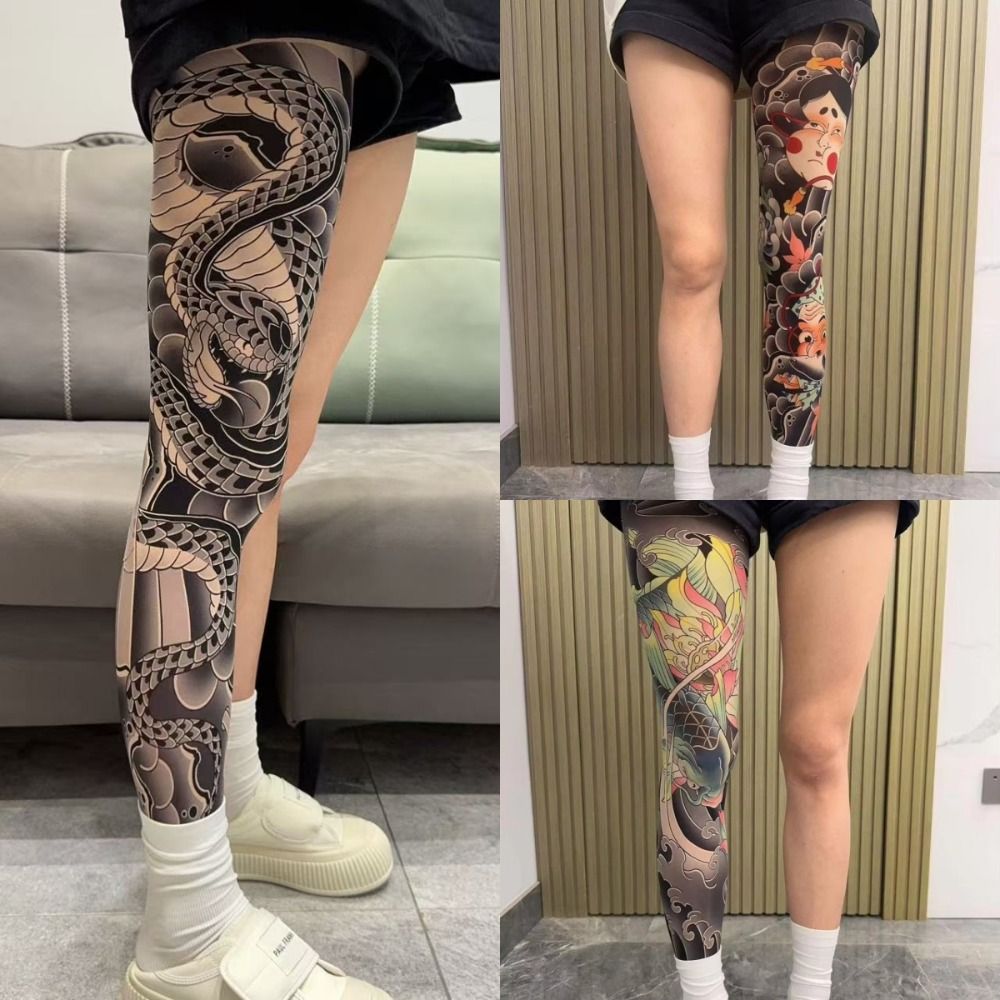Full Leg Fake Tattoo Socks Pri – Fishing Socks recenzja i cena
