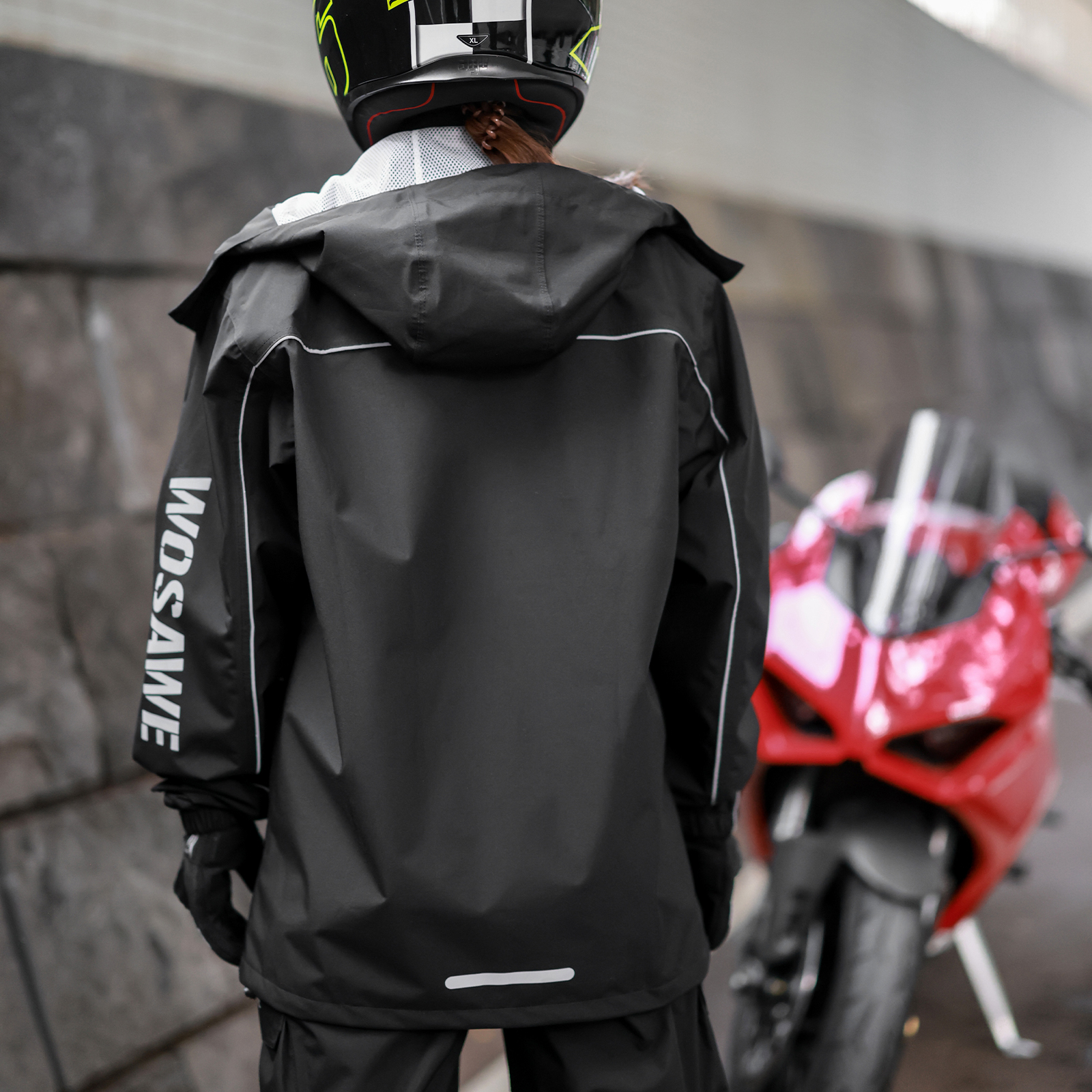 WOSAWE Motorcycle Raincoat Men – Fishing Rain Suit recenzja i cena