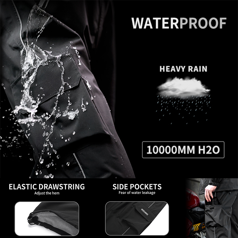 WOSAWE Motorcycle Rain Pants R – Fishing Pants Waterproof recenzja i cena