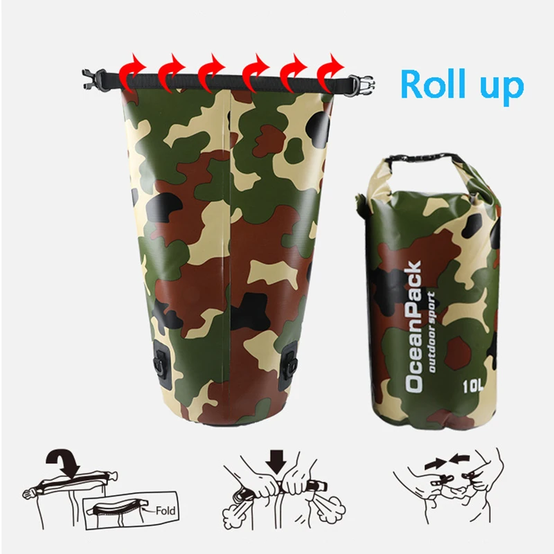 Waterproof Dry Bag Camouflage  – Fishing Bag Waterproof recenzja i cena