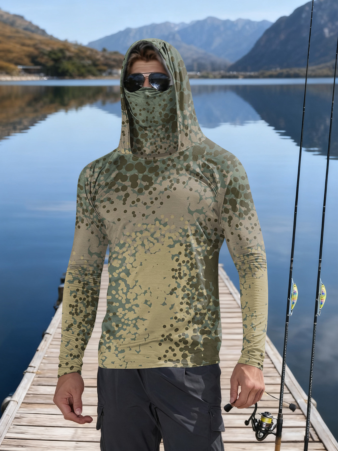 Men's Fishing Hooded Long-Slee – Fishing Shirt Uv Protection recenzja i cena