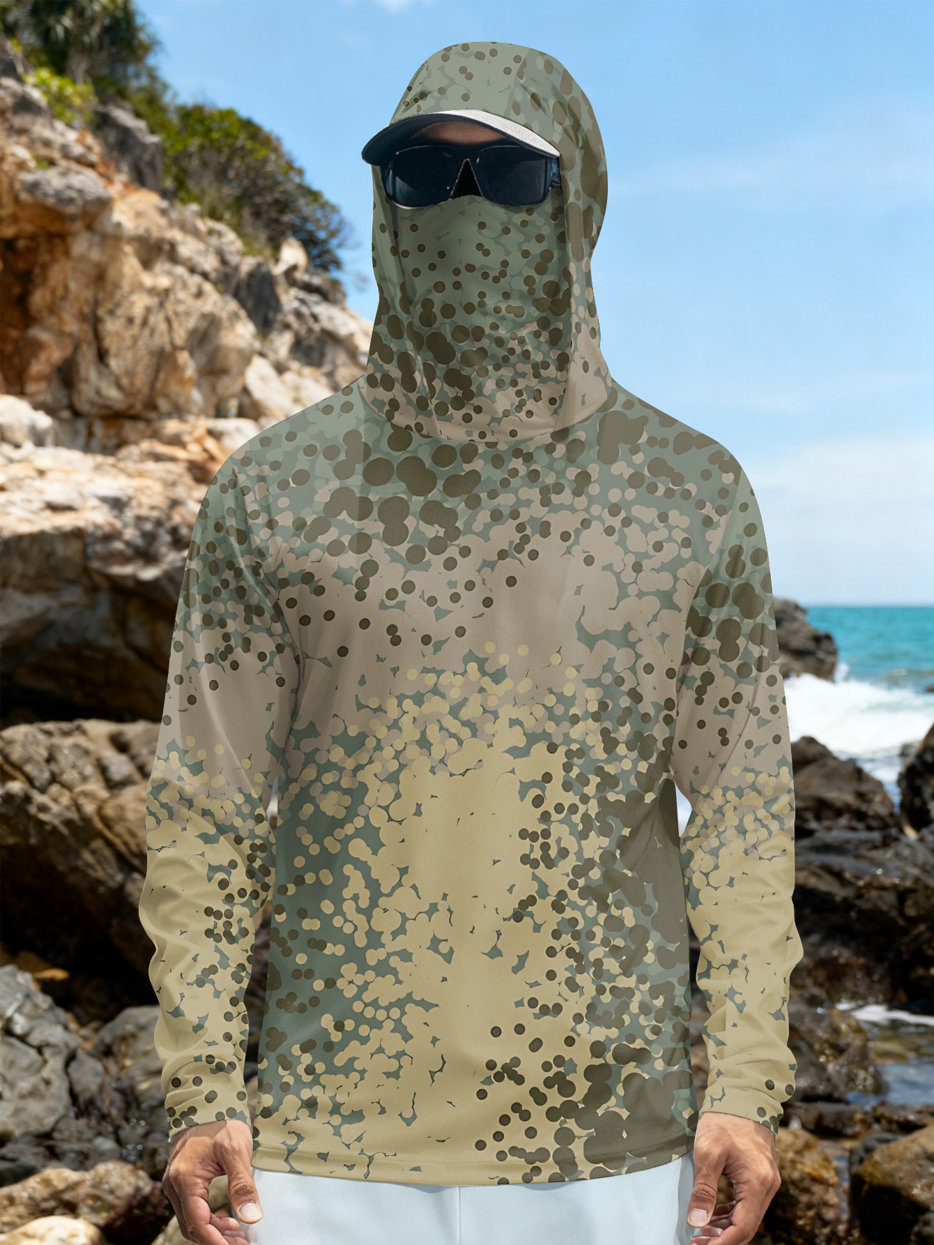 Men's Fishing Hooded Long-Slee – Fishing Shirt Uv Protection recenzja i cena