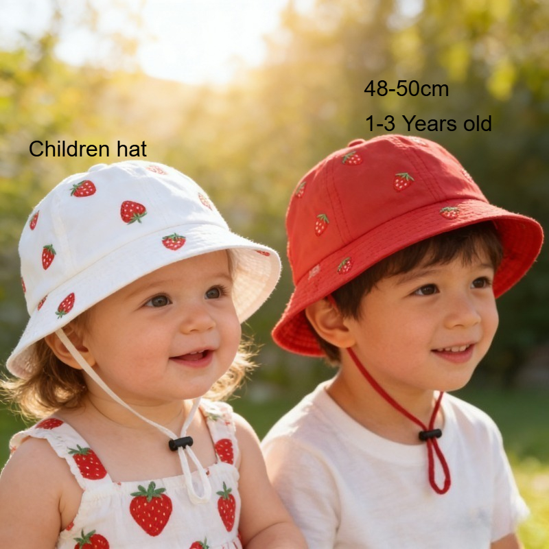 Girl Fisherman Hat with Strawb – Fishing Hat recenzja i cena