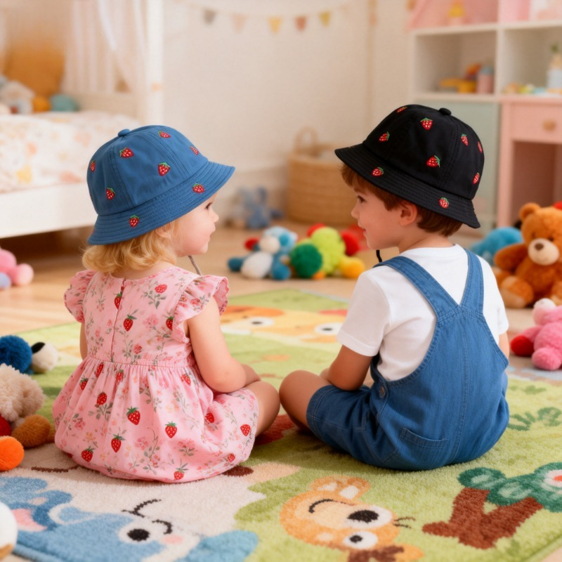 Girl Fisherman Hat with Strawb – Fishing Hat recenzja i cena