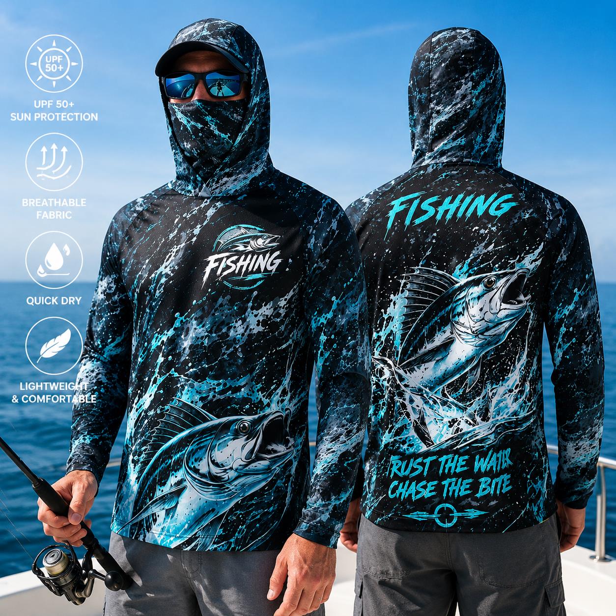 Men's Hooded Fishing Shirt UPF – Fishing Hoodie recenzja i cena