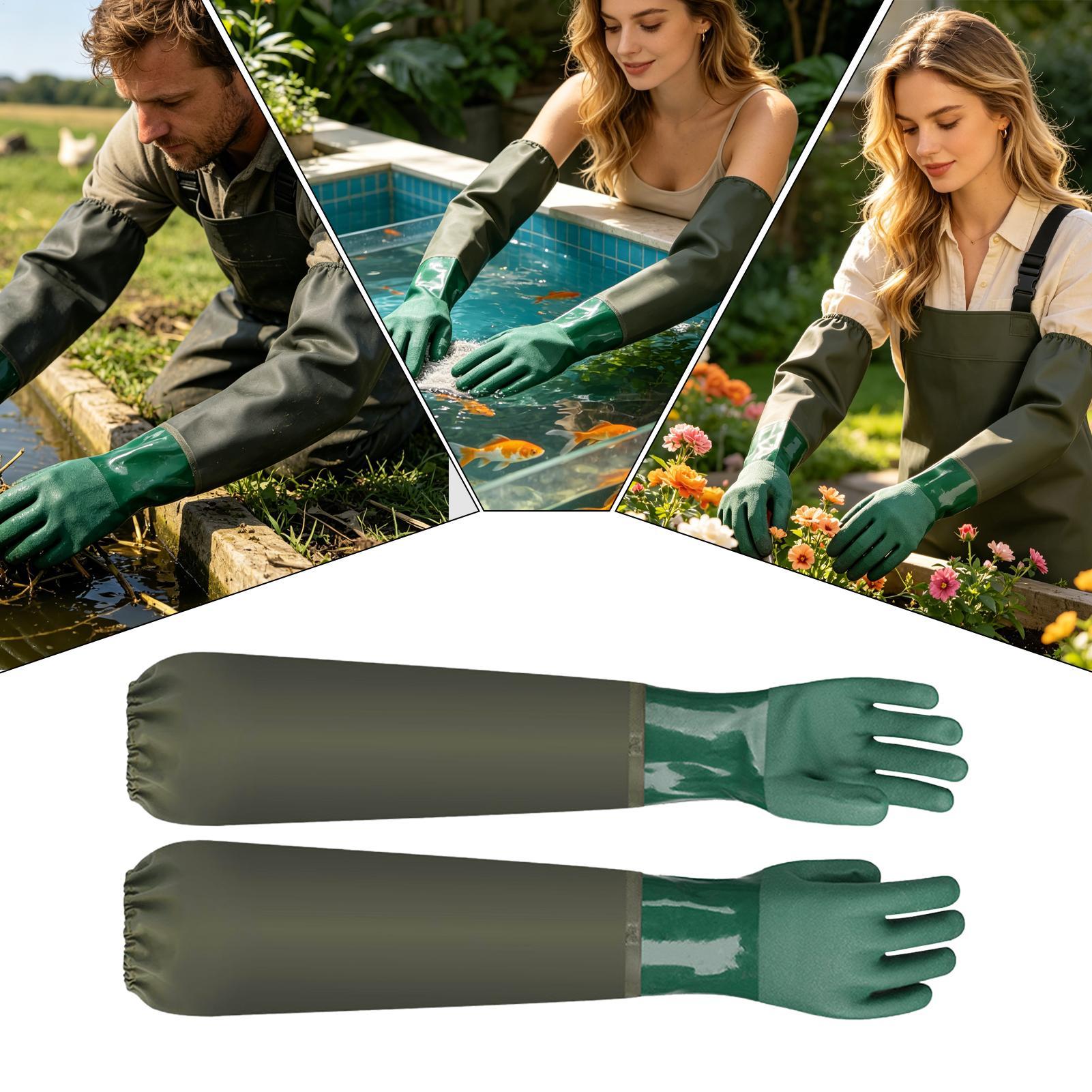 Waterproof Rubber Gloves Long  – Fishing Gloves recenzja i cena