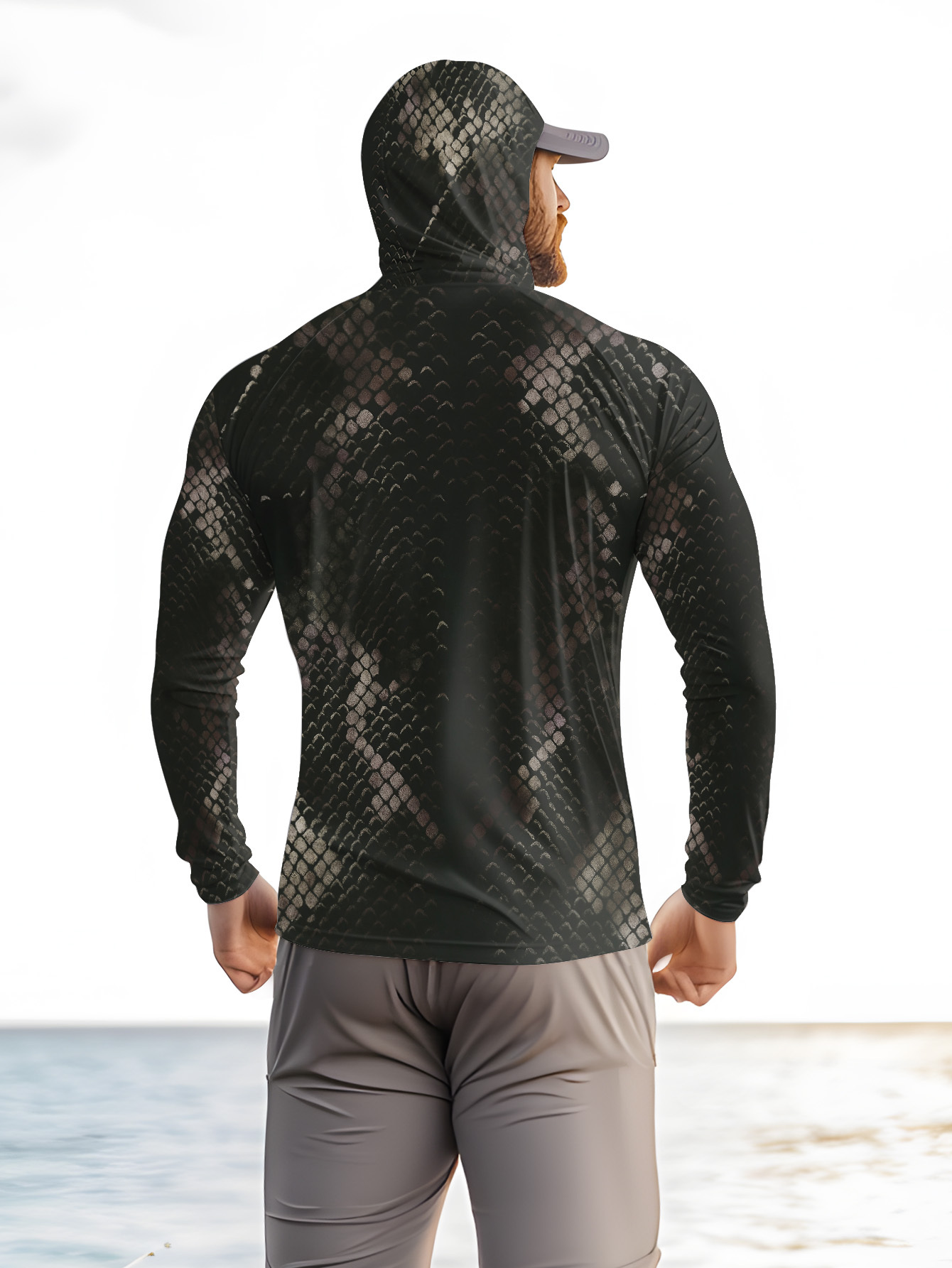 Men's Fishing Hooded Long-Slee – Fishing Shirt Uv Protection recenzja i cena