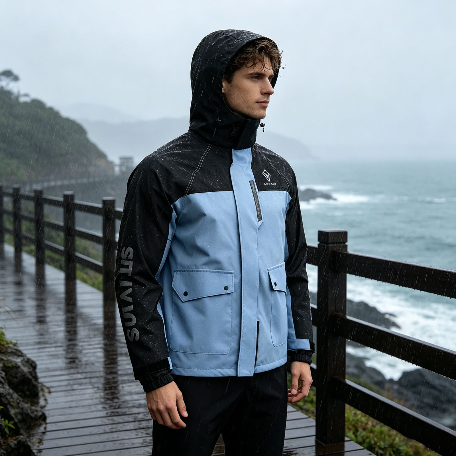 Motorcycle Rain Suit for Men & – Fishing Jacket Waterproof recenzja i cena