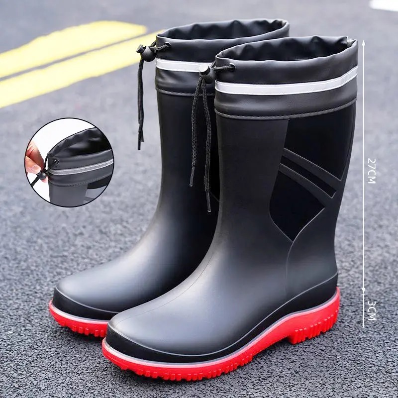 Fashion Men's Medium Tube Rain – Fishing Boots recenzja i cena