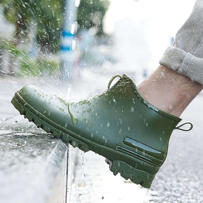 New Fashion Men Rain Boots Pla – Fishing Boots recenzja i cena