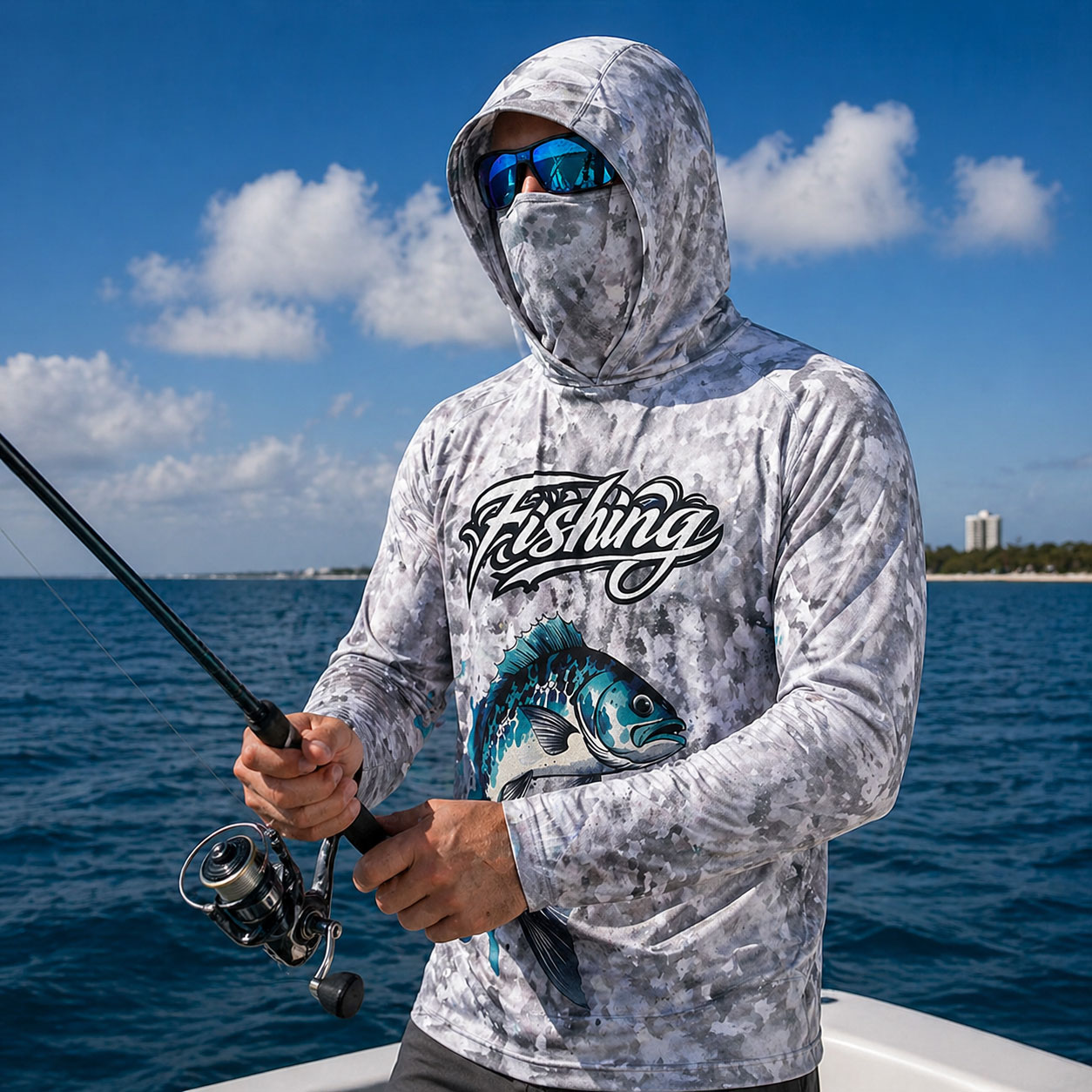 Fishing Shirt Hooded Men Fishi – Fishing Mask Sun Protection recenzja i cena