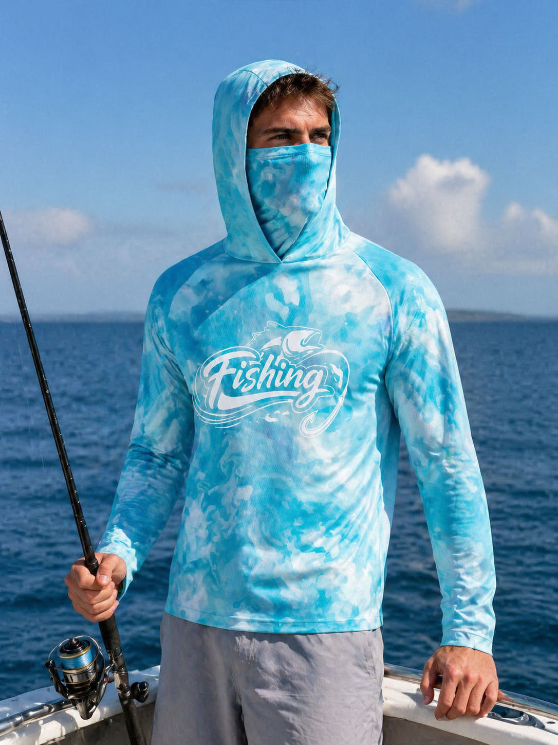Fishing Shirt Hooded Men Fishi – Fishing Mask Sun Protection recenzja i cena