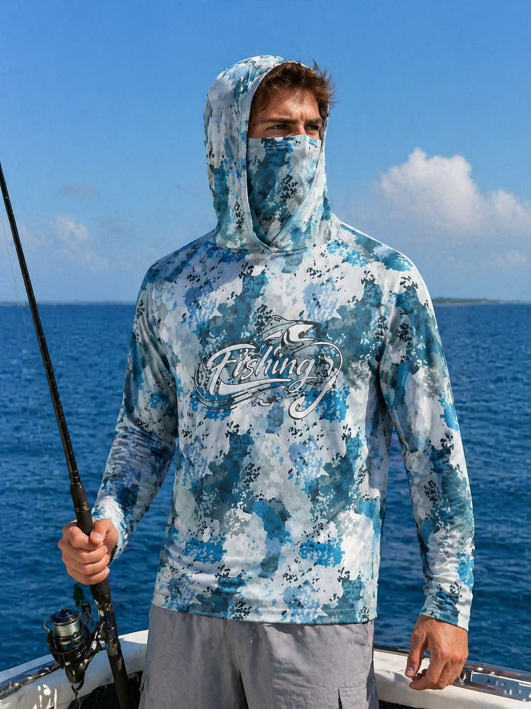 Fishing Shirt Hooded Men Fishi – Fishing Mask Sun Protection recenzja i cena