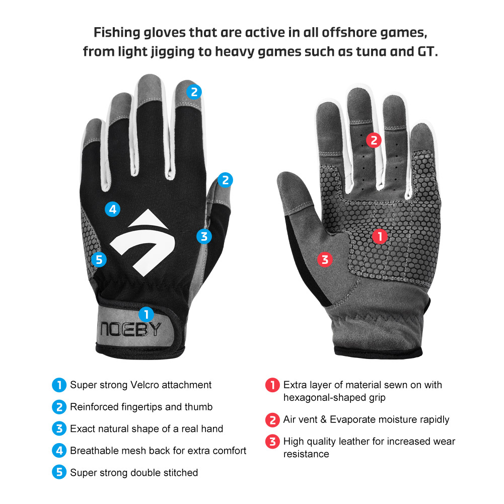 NOEBY Fishing Gloves Non-slip  – Fishing Gloves recenzja i cena