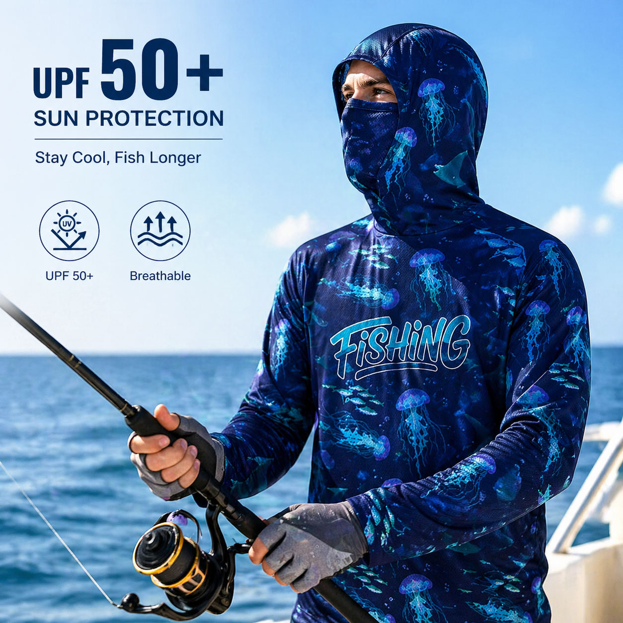 Fishing Hood Riding Tops Wear  – Fishing Hoodie recenzja i cena