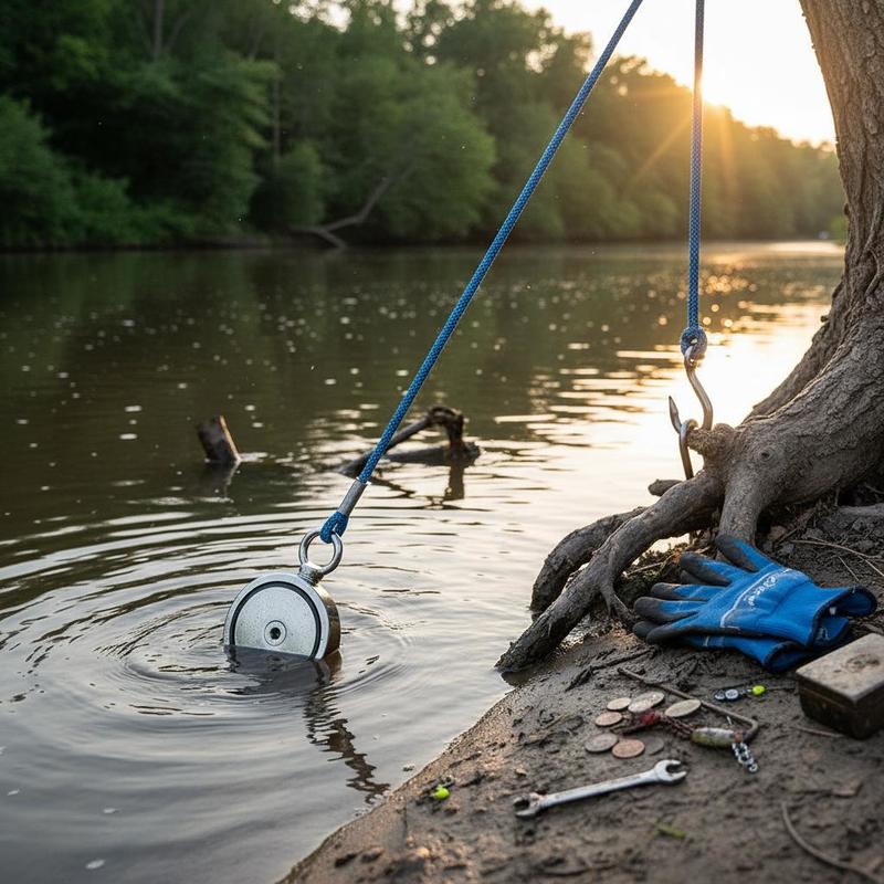 Magnet Fishing Kit, 2000 LBS/9 – Fishing Gloves recenzja i cena