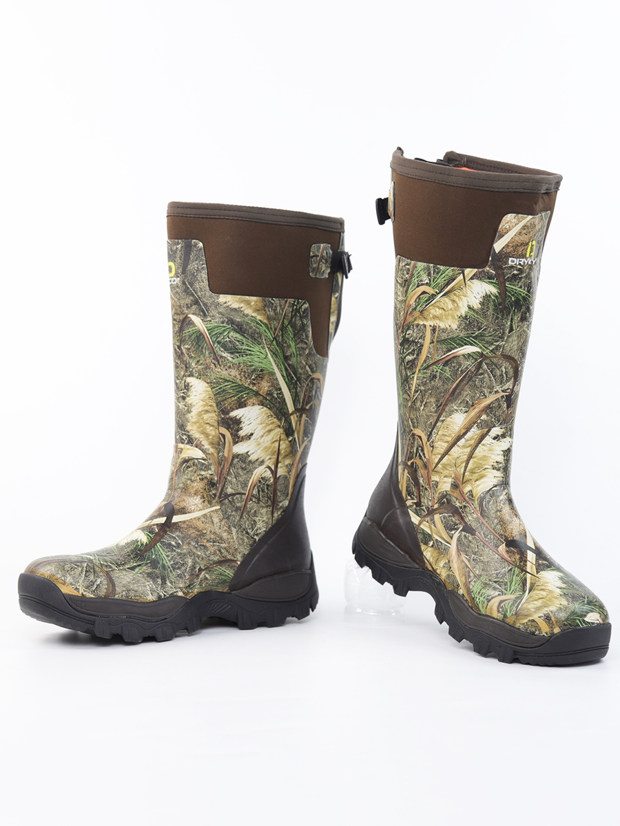 Men's High-Cut Camouflage Rain – Fishing Boots recenzja i cena